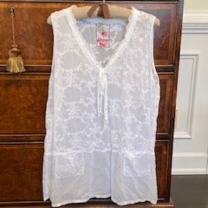 Johnny Was Sleevless tunic top large